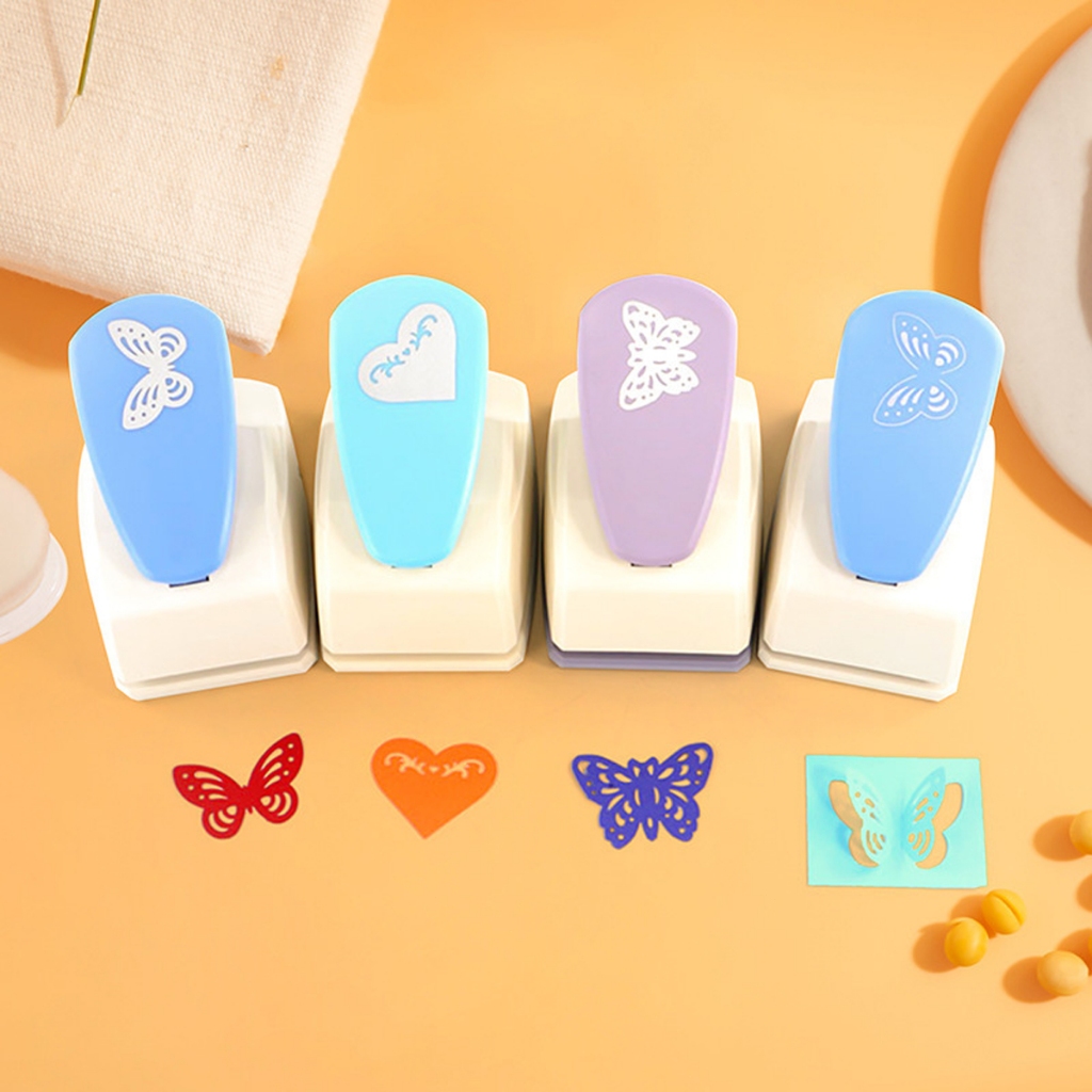 Perfurador com padrão de borboleta em renda Perfurador infantil DIY Máquina perfuradora artesanal