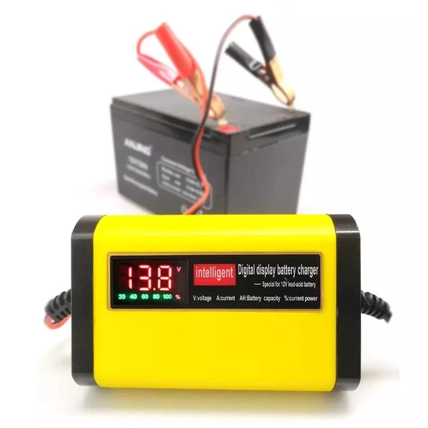 carregador de baterias 2ah para moto carro quadriculo nobreak todos os tipos de baterias 12v em Oferta na Shopee