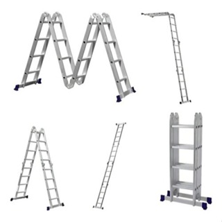 Escada de Aluminio Mor 4x4 Articulada Dobravel Multifuncional 16 Degraus em Oferta na Shopee