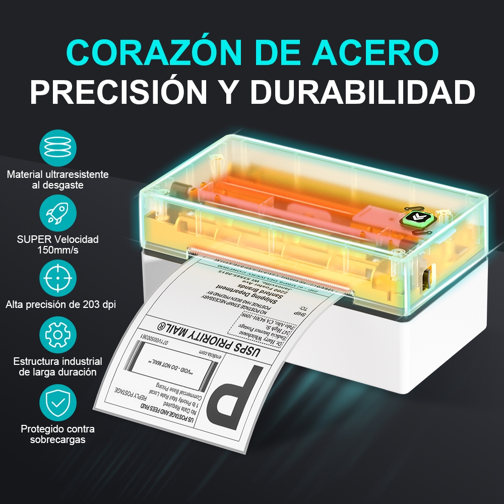Detalhes do Impressora De Termica Etiquetas Portatil Branco Impressora De Etiquetas GD41 Usb Bluetooth 127/220v MECOLOUR