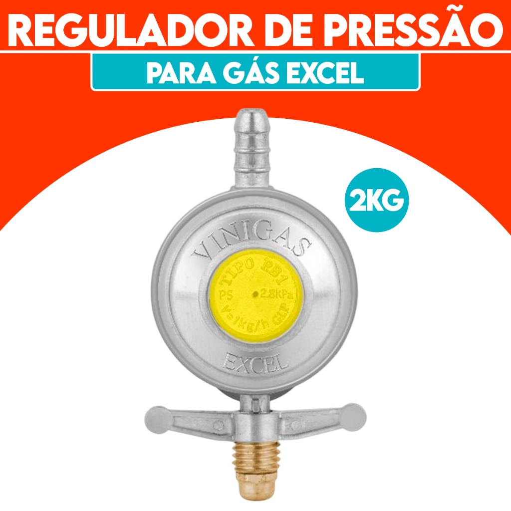 Regulador Excel 2kg/h Com Reg. Acoplado