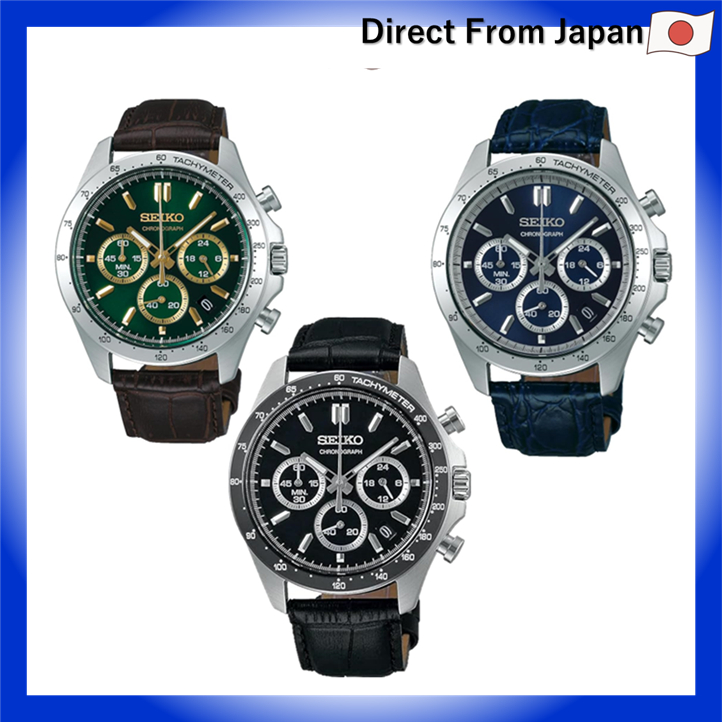[Relógio Seiko] Relógio Seiko Selection Quartz Chronograph Masculino, SBTR017 Marrom / SBTR019 Azul Marinho / SBTR021 Pr