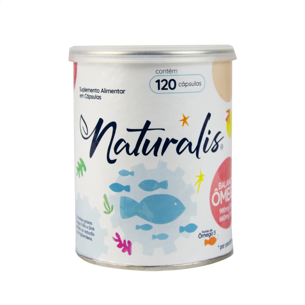 Ômega 3 Balanced 120 Cápsulas EPA DHA Naturalis