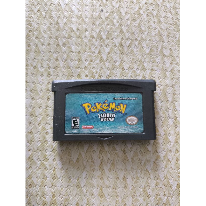 Leia o anúncio por gentileza somente Cartucho jogo para nintendo game boy Advanced Pokémon Liquid Ocean usado salvando