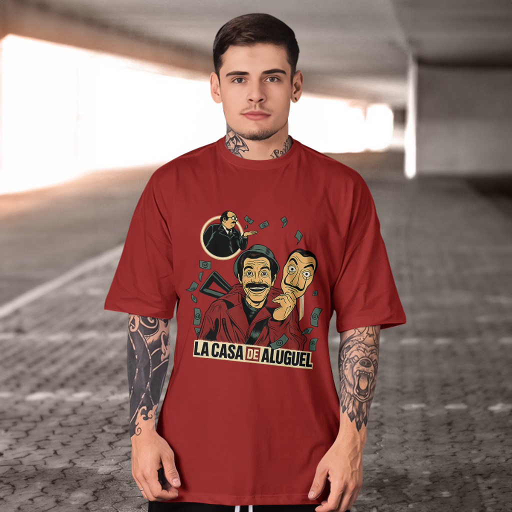 Camiseta La casa de aluguel 100% Algodão Premium