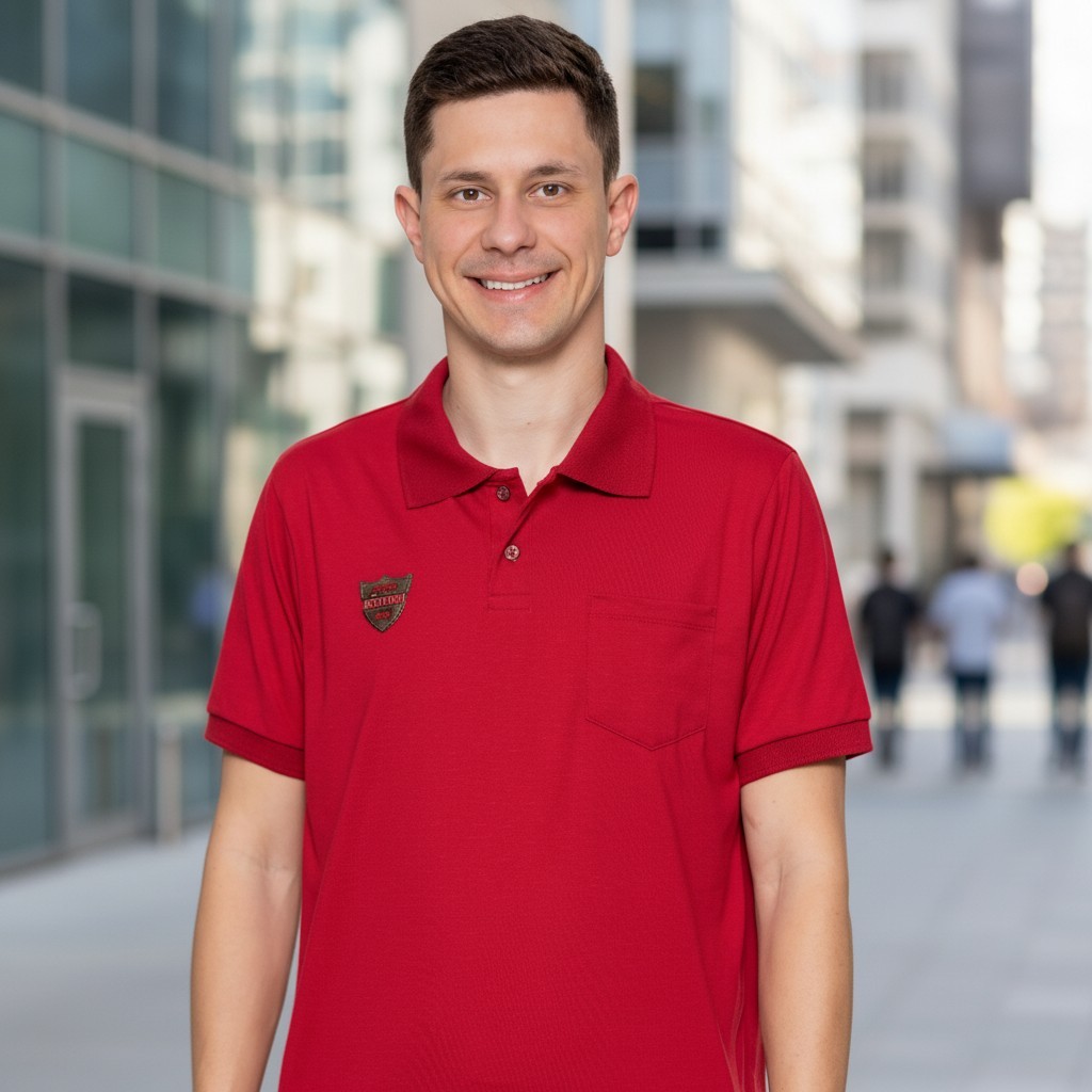 Camiseta Gola Polo Masculina Malha Flamê Bolso Bordado Casual Camisa Social Trabalho Confortável