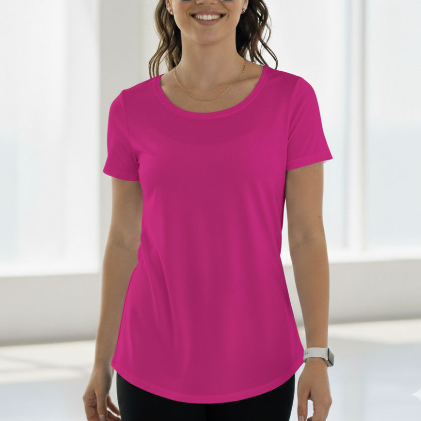 Camiseta Feminina Alongada Com Proteção UV Fitness Academia Premium Verão em Oferta na Shopee