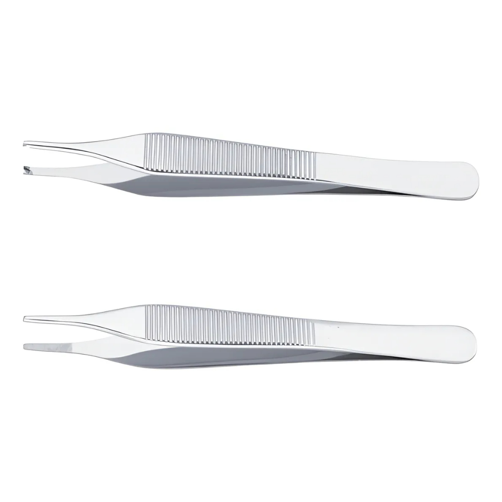 Pinça Adson | Serrilhada e Dente de Rato | 12cm | Aço Inox | Autoclavavel | Social Instrumentos