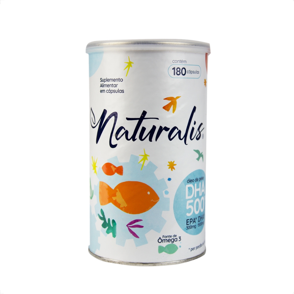 Ômega 3 DHA 500 - 180 Cápsulas Naturalis