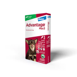 Antipulgas e Carrapatos Advantage Max3 Cães Até 4Kg