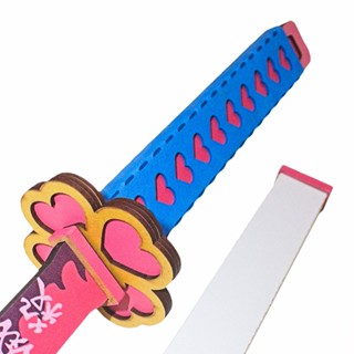 Espada katana Demon Slayer / Kimetsu no Yaiba Mitsuri Decoração Cosplay Treinamento em Oferta na Shopee