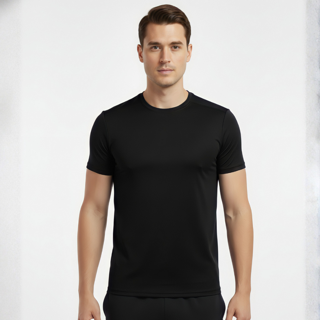 Camiseta Masculina Poliamida Luzzoo Dry Fit Manga Curta Academia Camisa Malhar Dia A Dia Premium