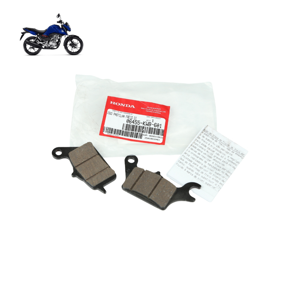 Pastilha Freio Dianteira Cargo Start Fan 160 2025 Cbs Honda em Oferta na Shopee
