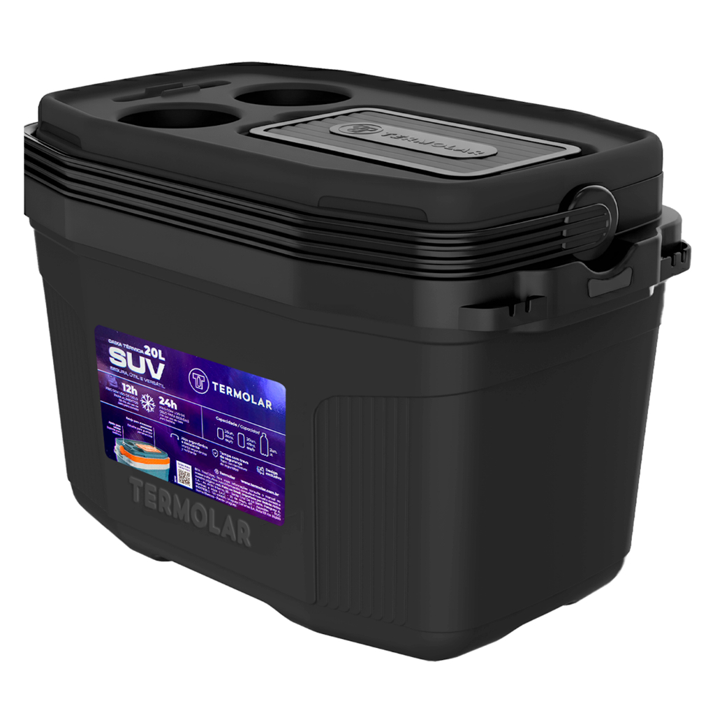 Caixa Térmica Suv Cooler Com Alça 20 Litros Praia Pesca Camping Termolar