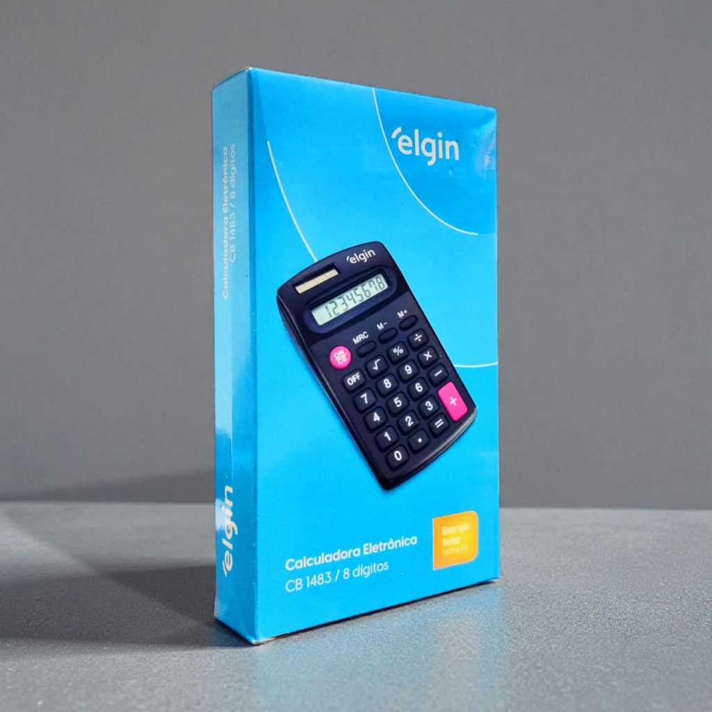 Calculadora De  Bolso Escolar Elgin Cb 1483 Calculadora Eletronica 8 Digitos