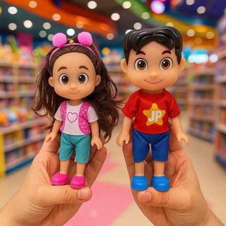 Boneca Infantil  Maria Clara ou JP pra Brincar e enfeitar! 18cm, Bonequinhas, Brinquedos para meninos e meninas em Oferta na Shopee