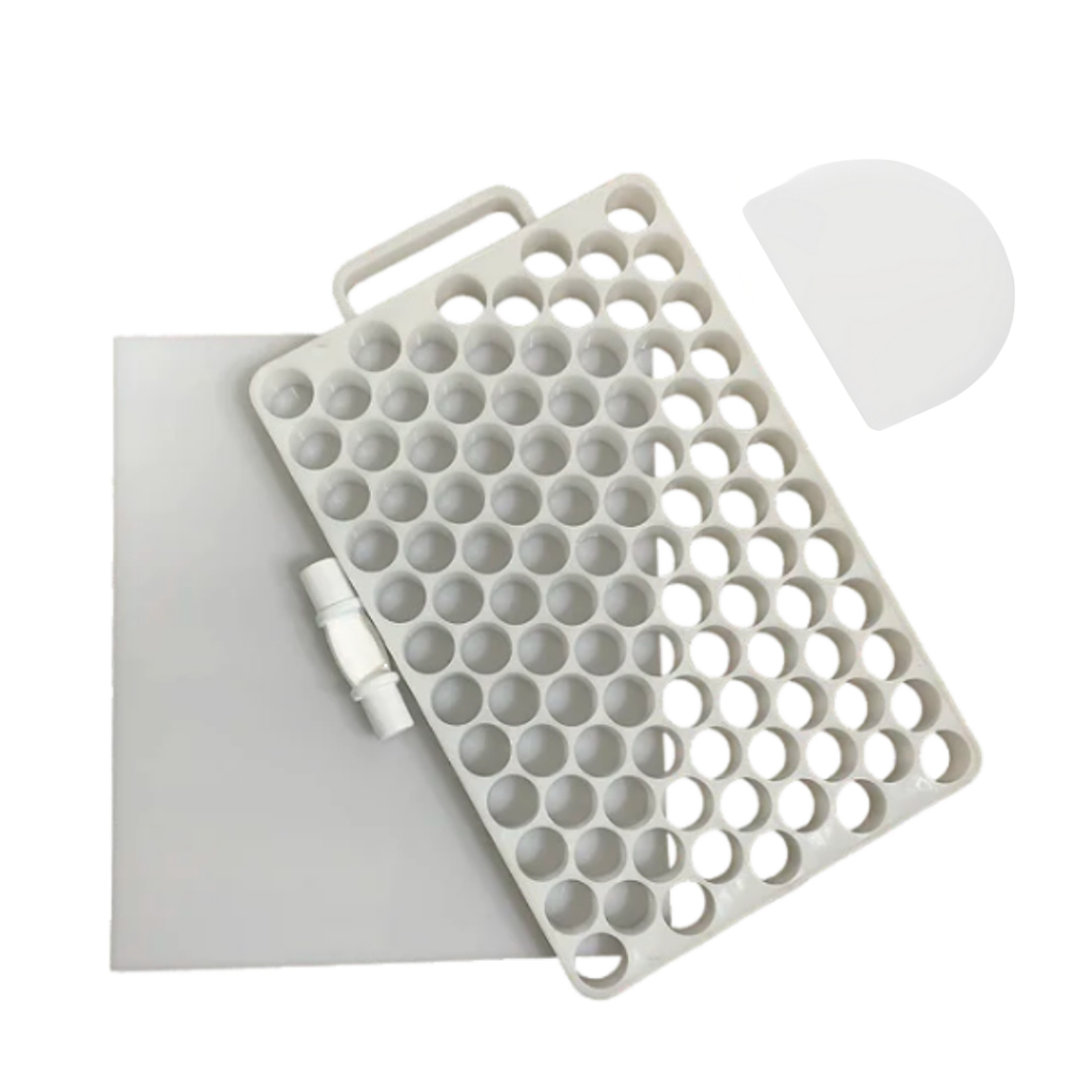 Detalhes do Placa Porcionadora de Brigadeiro e Docinhos 10g 13g 15g ou 18g – Modeladora Profissional Doce Vida