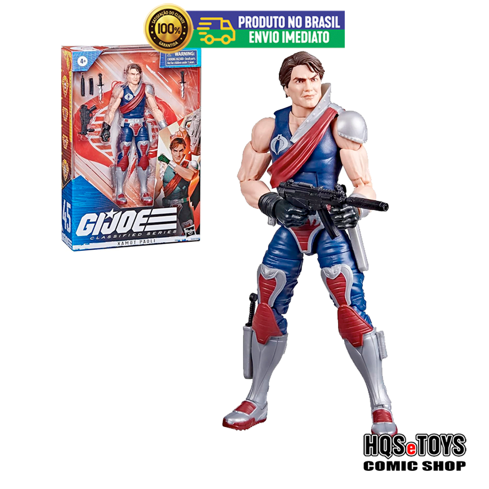 Boneco GIJOE Classified XAMOT PAOLI 45 Cobra Hasbro Comandos em Ação GI Joe HQSeTOYS