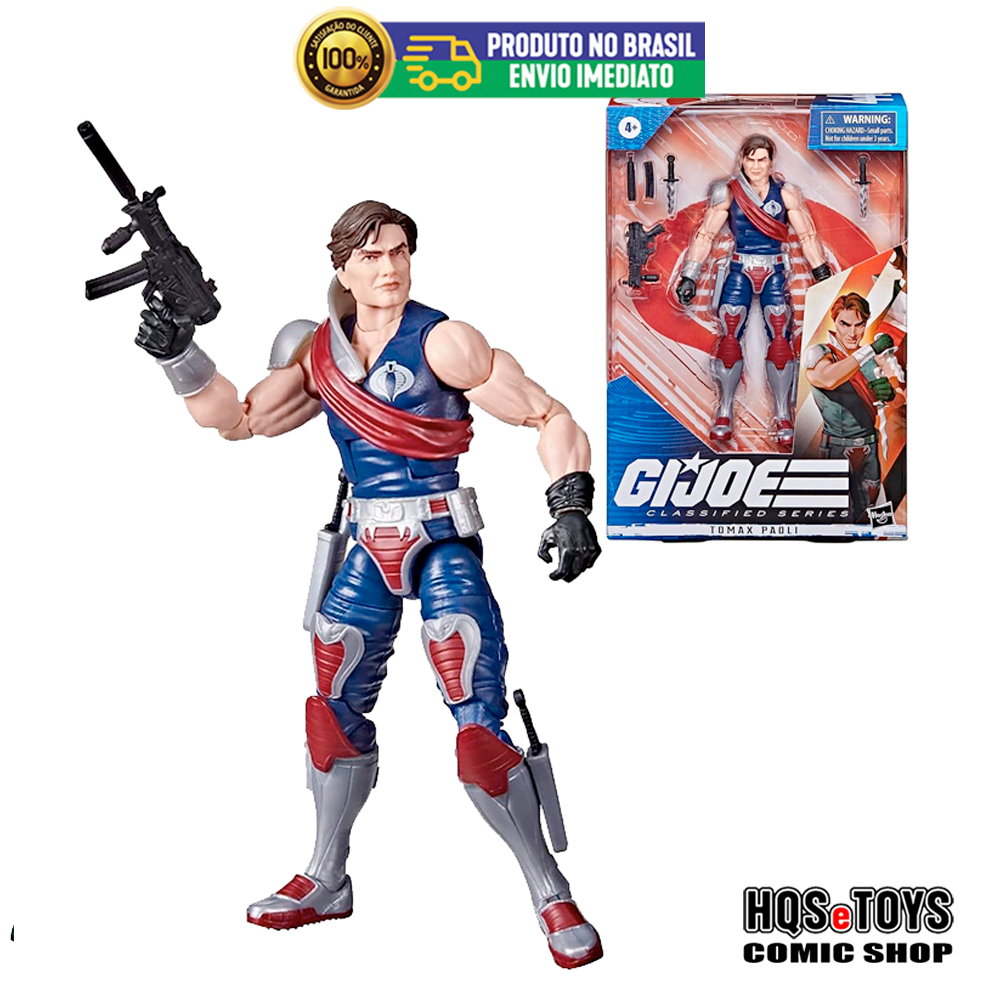 Boneco GIJOE Classified TOMAX PAOLI 44 Cobra Hasbro Comandos em Ação GI JOE HQSeTOYS