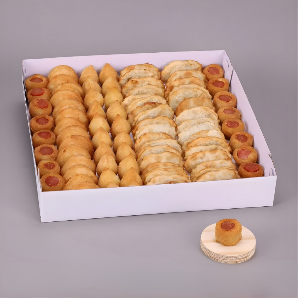20 CAIXA PARA 100 DOCES BRANCA COM TAMPA DE ACETATO 5117 ( JANGO )