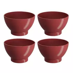 Kit com 4 Cumbucas 750ml (cada) Vermelho Dust Coza Brinox - 10510/0465