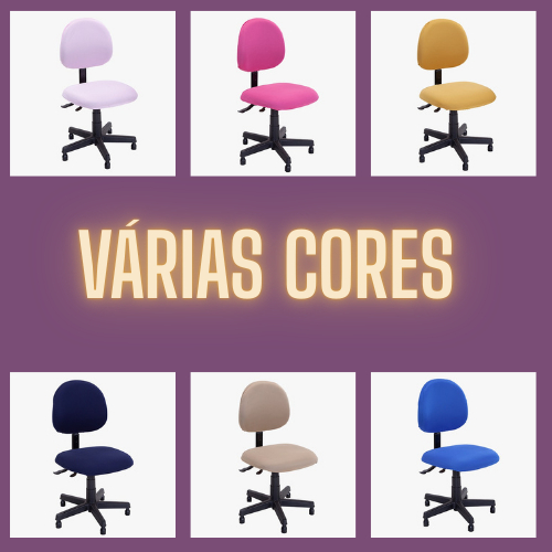 kit 1Capa Para de Cadeira+acento capas pra Escritório Giratória - DECORAÇÃO