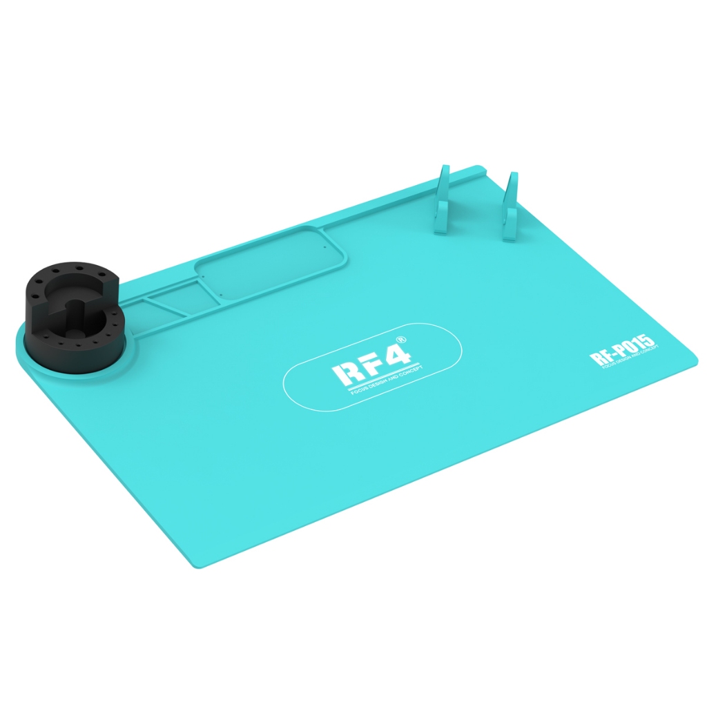 manta Rf4 P015 Silicone Para Bancada De Reparo Azul Celeste Azul Celeste