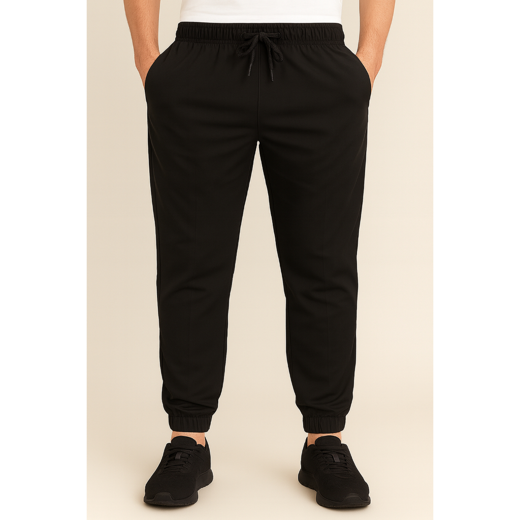 Calça Preta Masculina Fitness em Elastano e Poliéster – Academia, Treinos no Frio e Inverno Tactel
