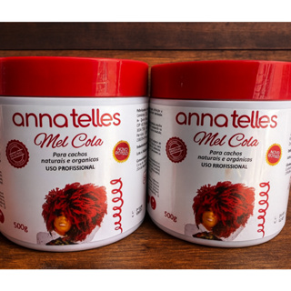 Kit 2 mel cola para cachos orgânicos e naturais Anna Telles 500g cada em Oferta na Shopee