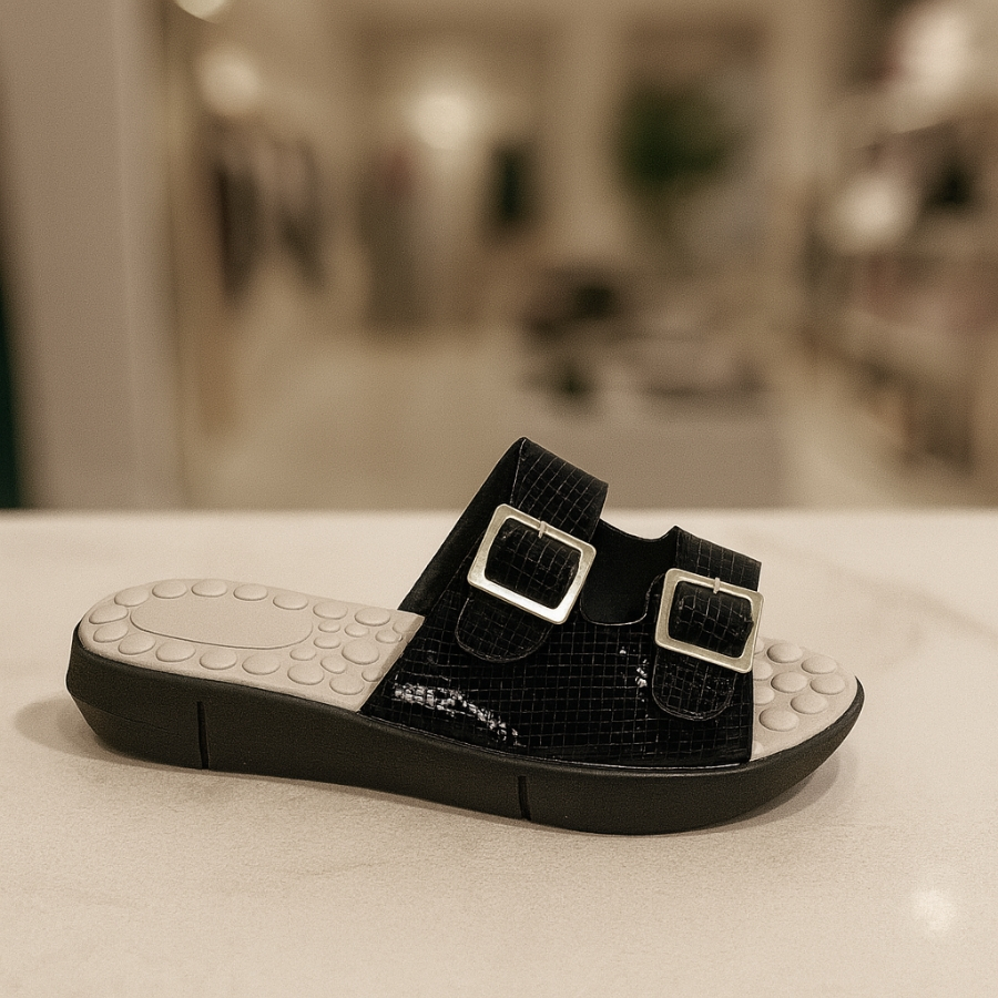 Chinelo Ortopédico Brilho Tamanco Esporão Fivela Anatômico Antiderrapante Delicado Casual Estiloso em Oferta na Shopee