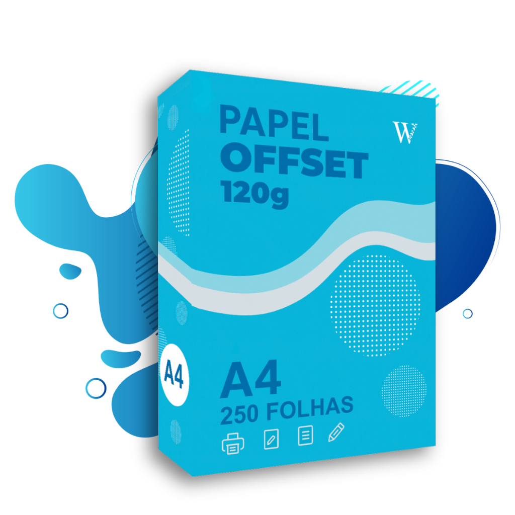 Papel Offset Pacote - A4 120g Papel Premium