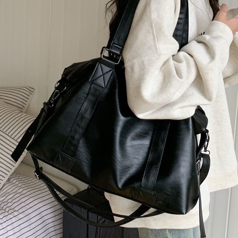 Bolsa Feminina Grande  Couro Pu  Impermeável Escolar Faculdade Trabalho Viagem