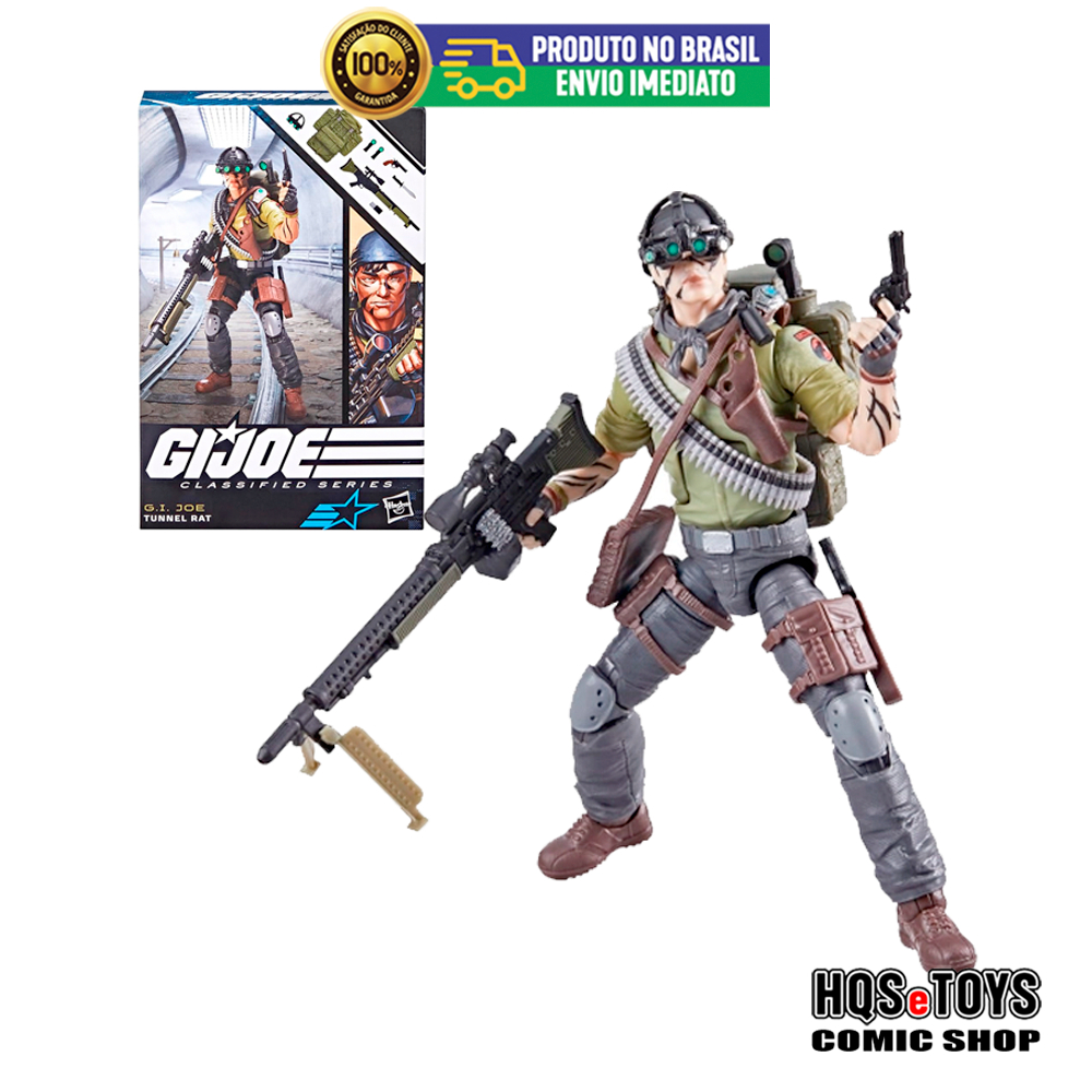 Boneco GIJOE Classified TUNNEL RAT 83 Hasbro Comandos em Ação GI JOE HQSeTOYS
