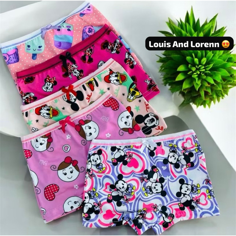 Kit 10 Calcinha Box Infantil Microfibra Confortável Forro Algodão Menina Boxer em Oferta na Shopee