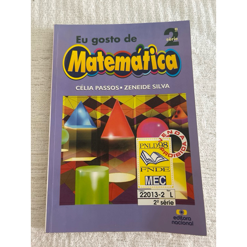 Livro Eu gosto de matemática 2ª série