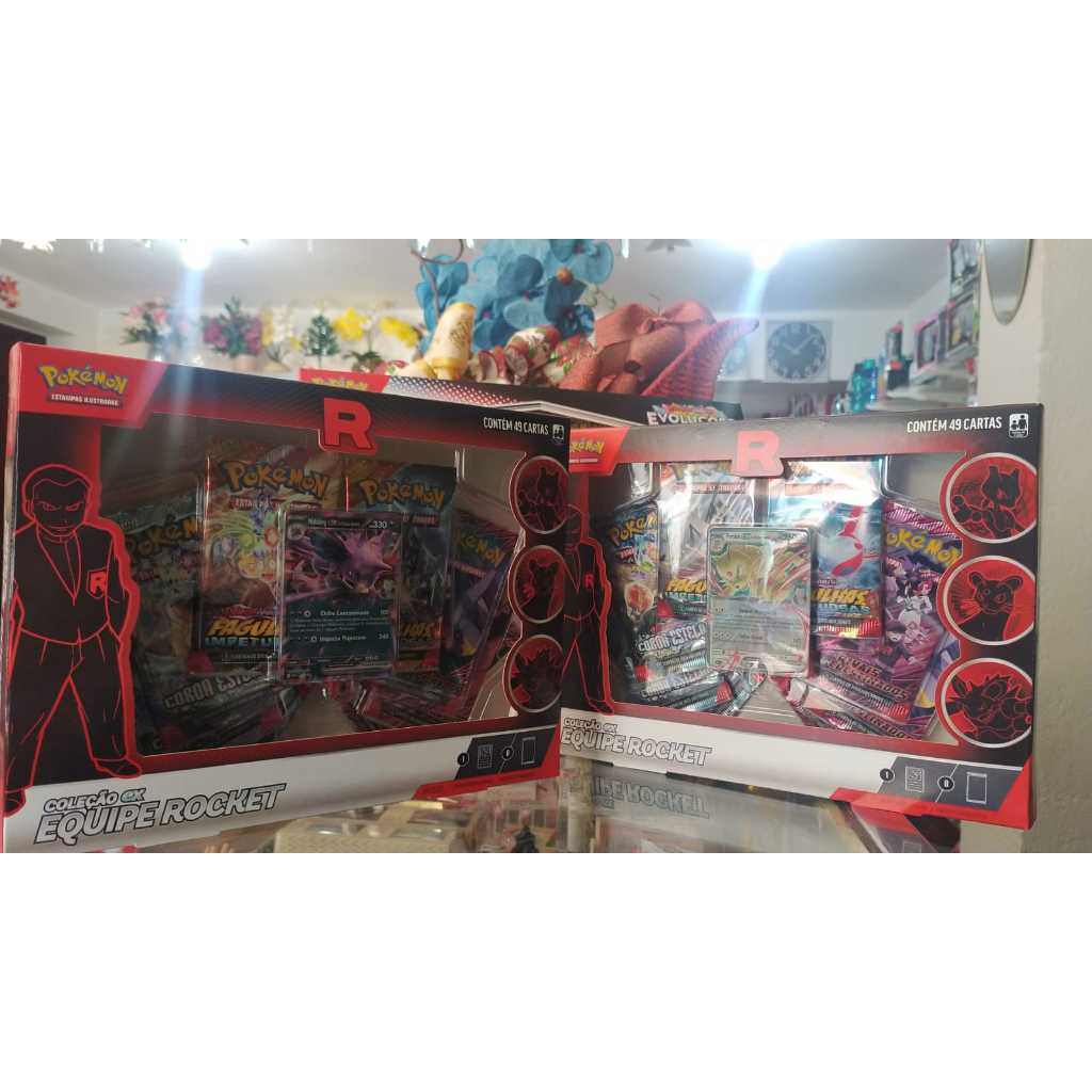 Box Pokemon Coleção Equipe Rocket- Nidoking ou Persian