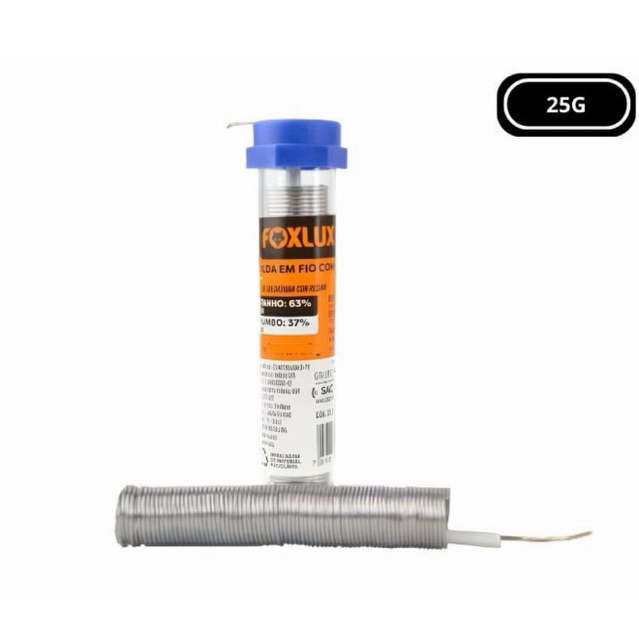 Solda em Fio com Resina Tubo com 25g