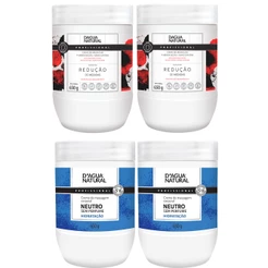 Kit Dagua Natural 2x Creme Massagem Neutro 650g + 2x Creme Massagem Pimenta Negra 650g