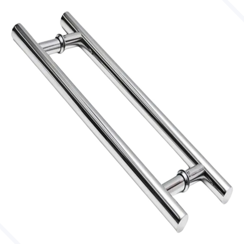 Puxador Tubular Redondo Para Porta Madeira Vidro Pivotante Duplo Alumínio Vários Tamanhos em Oferta na Shopee