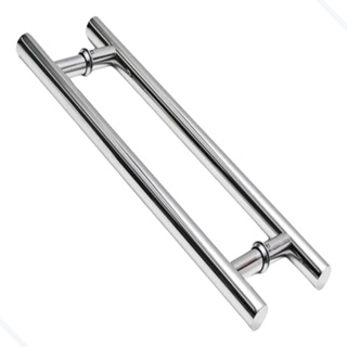 Puxador Tubular Redondo Para Porta Madeira Vidro Pivotante Duplo Alumínio Vários Tamanhos em Oferta na Shopee