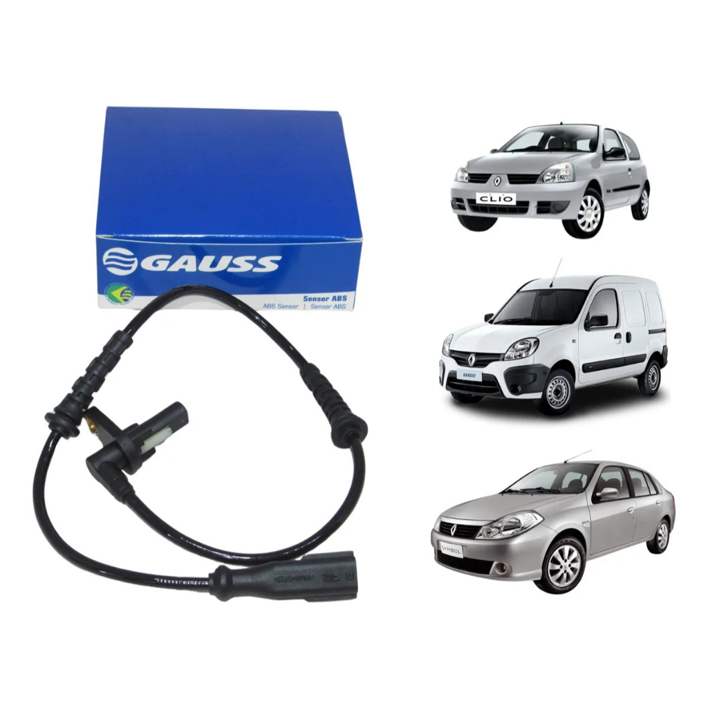 SENSOR DO ABS RODA DIANTEIRA DIREITO / ESQUERDO (CONECTOR PRETO) RENAULT CLIO KANGOO SYMBOL
