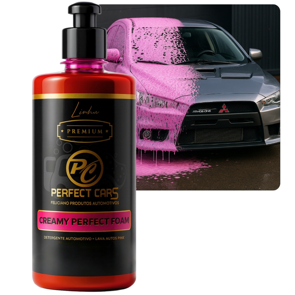 Shampoo Automotivo Profissional Espuma Rosa Creamy Foam Pink 500 ML Ou 1 Litro Colorido Perfect Cars em Oferta na Shopee