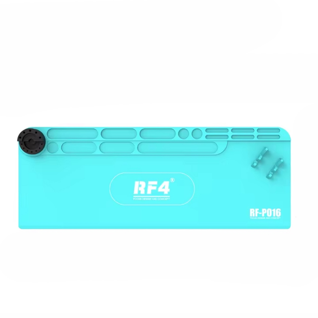 Manta Silicone Rf4 P016 80×30cm Para Reparo Eletrônico Azul Celeste
