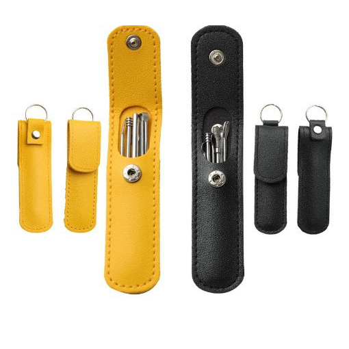 Kit 6 Cotonetes para Limpeza e Remoção Fácil de Cera de Orelha + Estojo