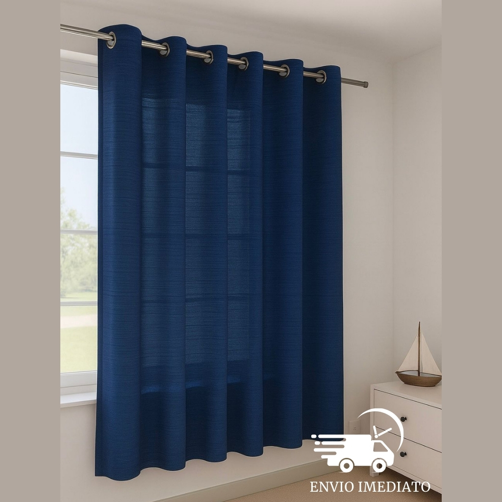 Cortina Rústica Azul: Onde Comprar | BuscaProdutos
