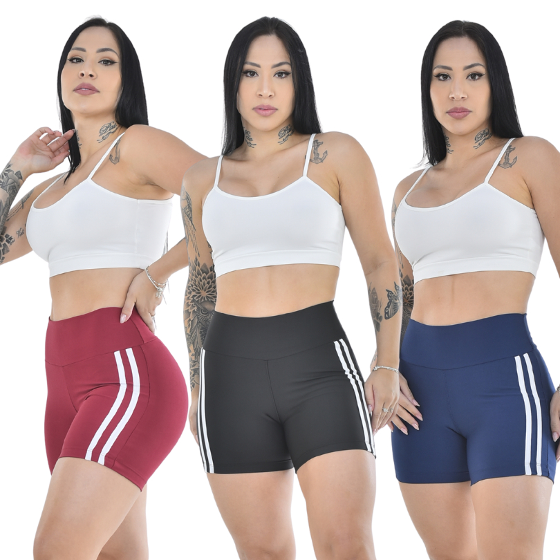 Short Feminino Suplex Cintura Alta Compressão Fitness para Atividade Física Academia e Corrida em Oferta na Shopee