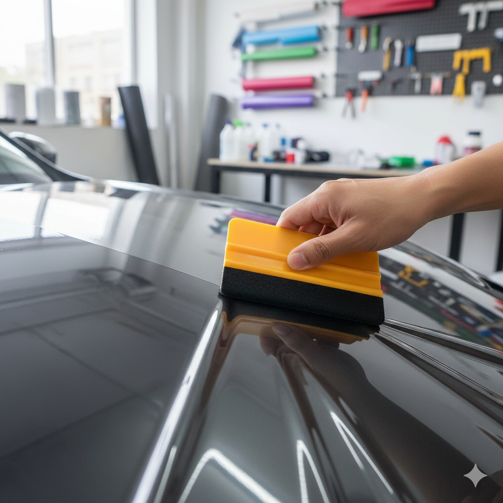 Espátula Com Feltro Anti Risco Para Envelopamento De Adesivo em Oferta na Shopee