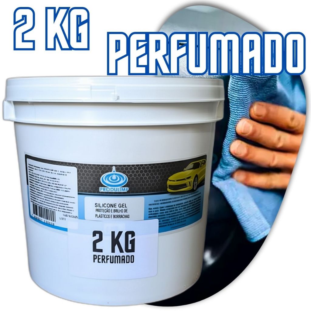 Silicone Gel 2kg Perfumado Limpa Carro Painel Plástico Automotivo