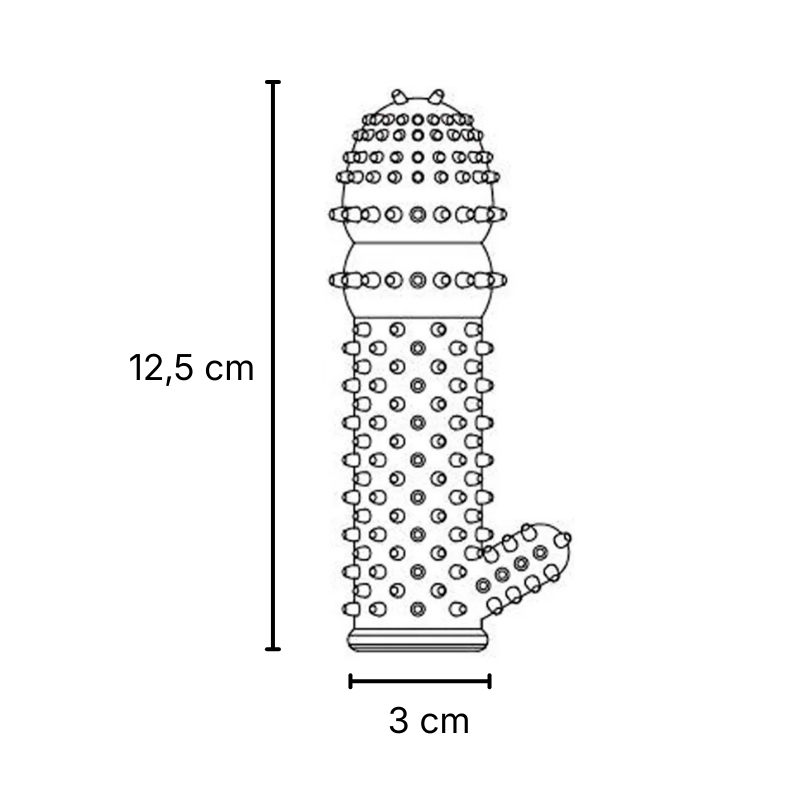 Capa Peniana com Saliências Massageadoras CA-024