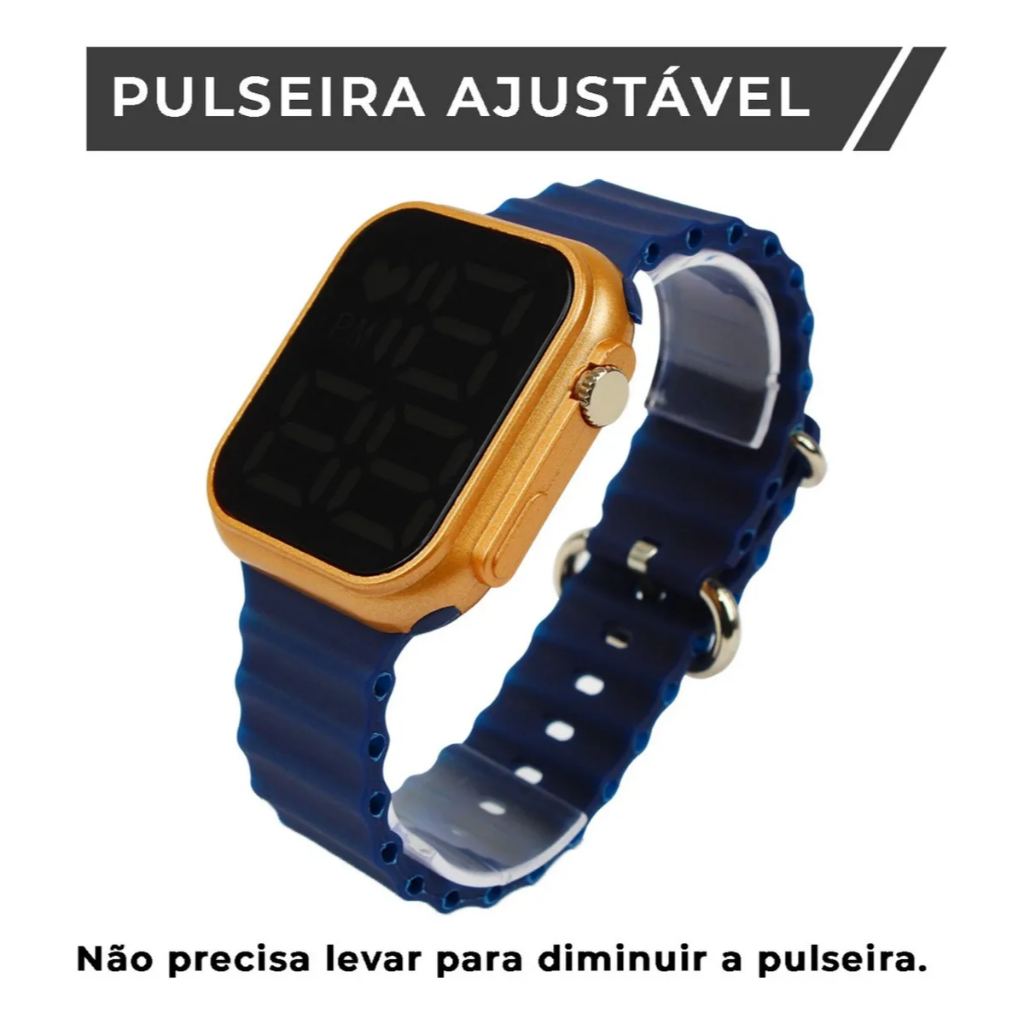 Relógio Esportivo Digital à Prova D'água Led Relógios Eletrônicos Pulseira Estudantes Pulseiras Presente para em Oferta na Shopee